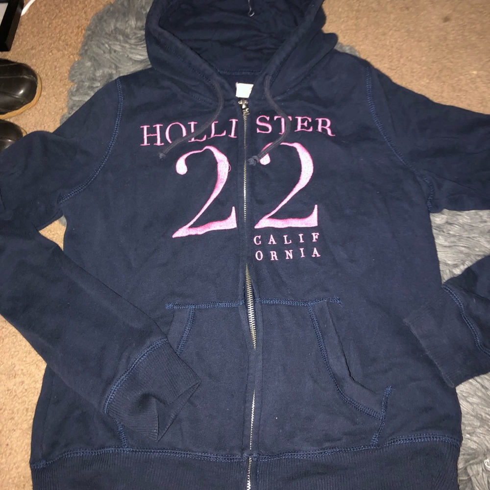 Blue Hollister Coat